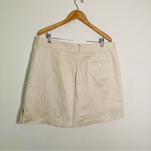 Lady Hagen size 16 ivory skirt shorts skort